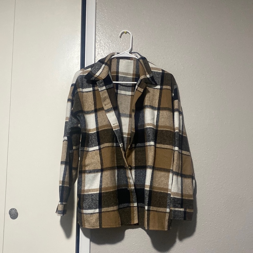 Plaid shacket